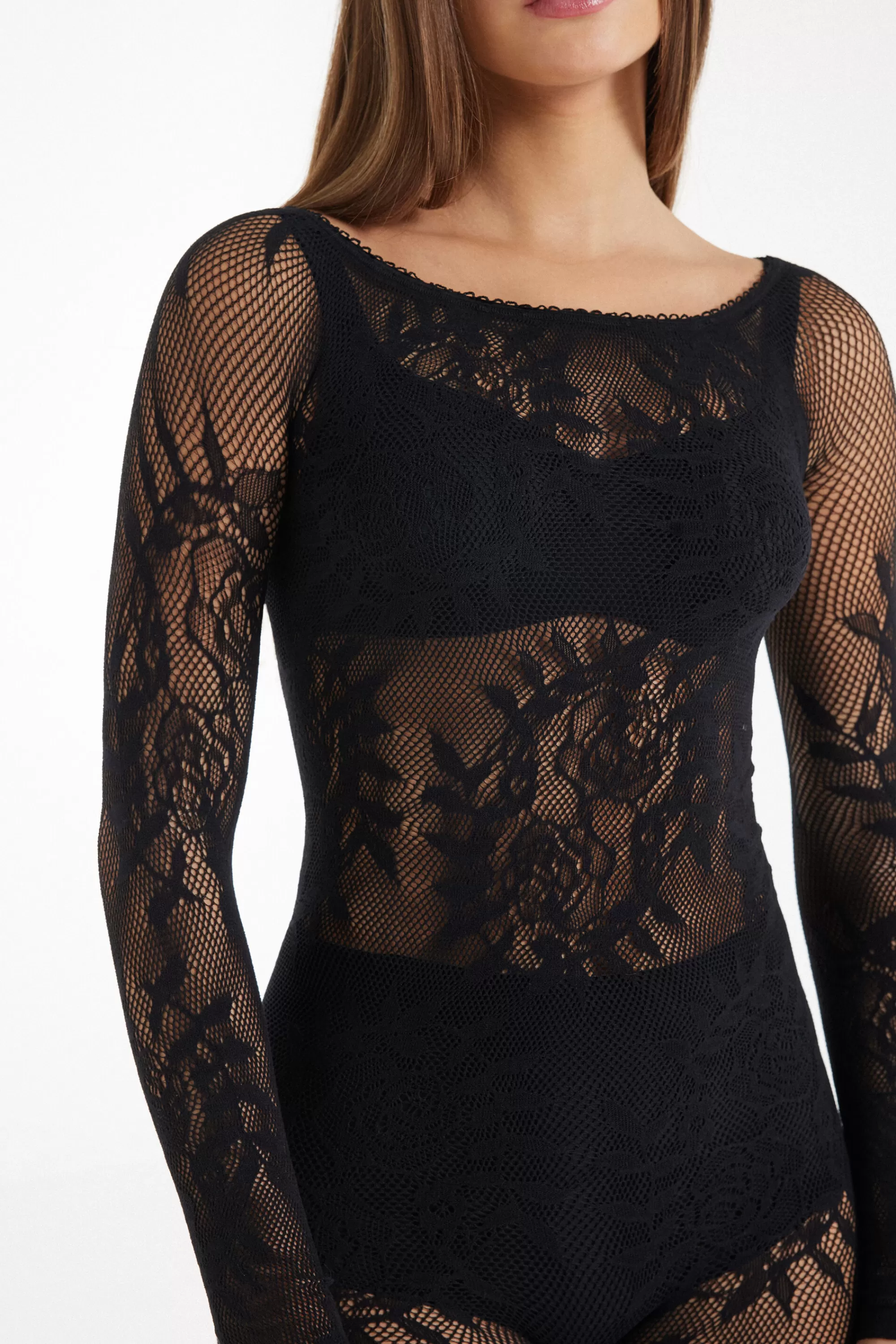 Clearance Tuta Lunga In Pizzo Senza Cuciture - Vestiti E Tute - Donna | Vestiti e Tute