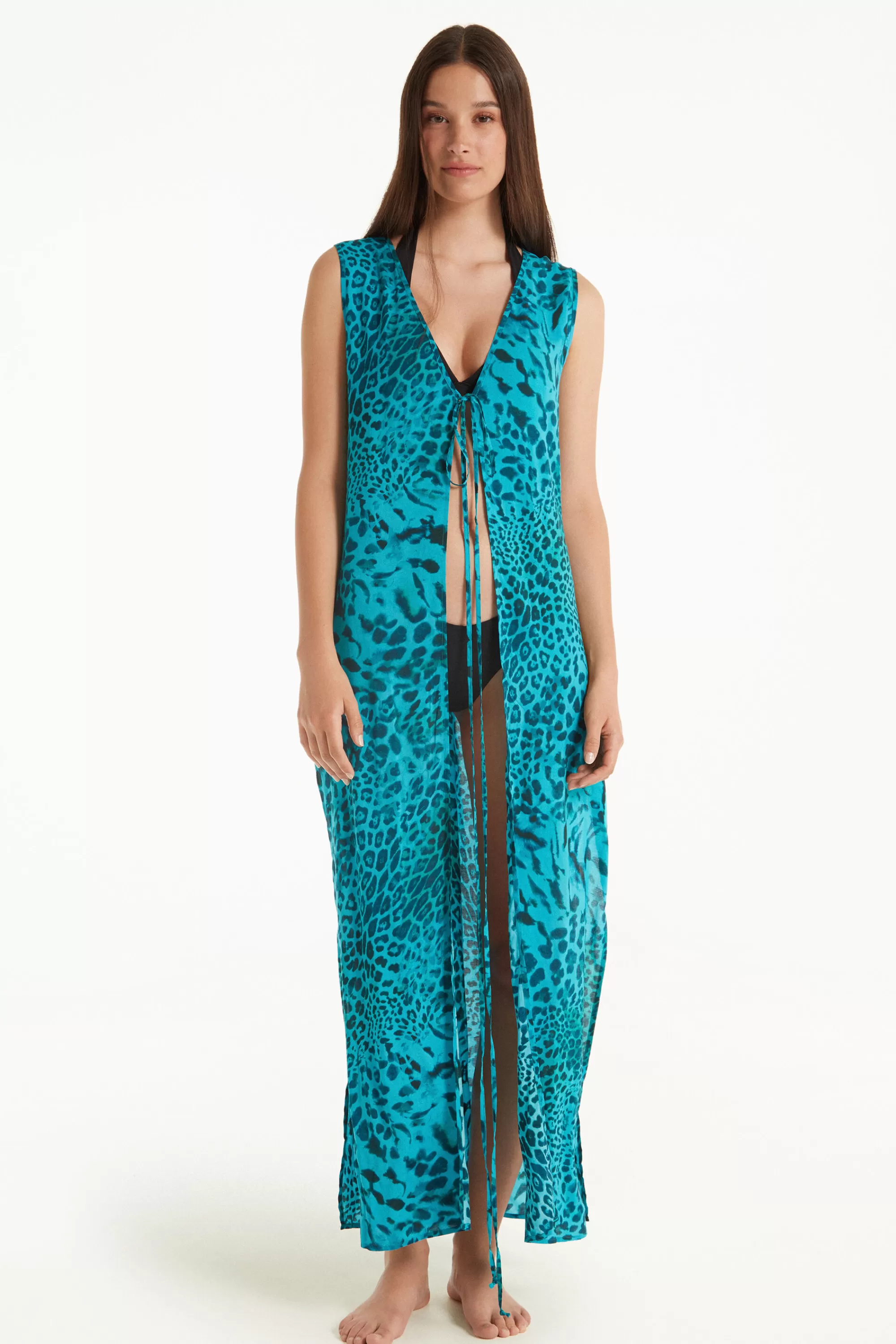 Sale Vestito Kaftano Smanicato Tela Viscosa - Vestiti E Tute - Donna | Vestiti e Tute