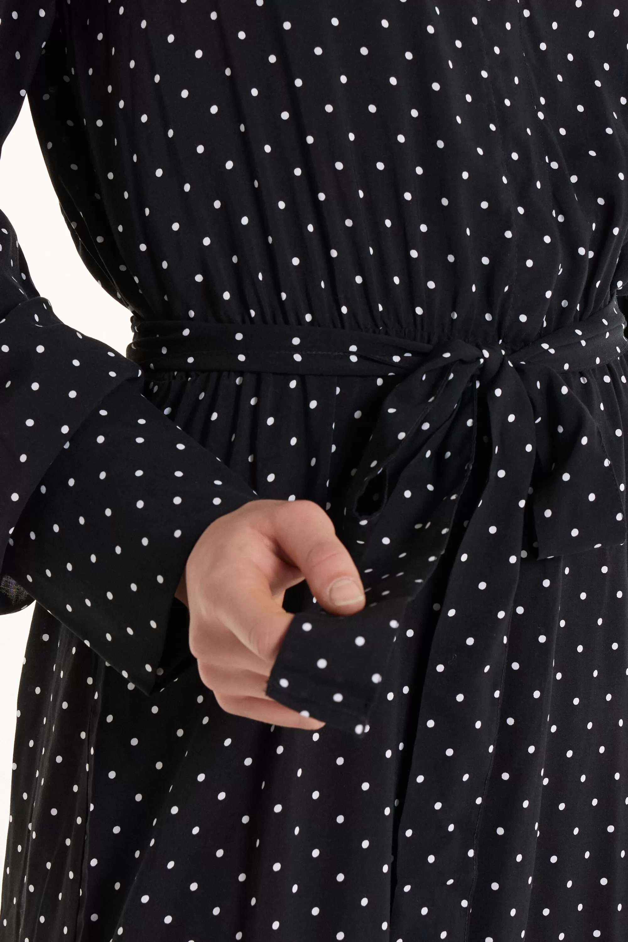 New Vestito Lungo In Tela Viscosa Con Fusciacca - Vestiti E Tute - Donna | Vestiti e Tute