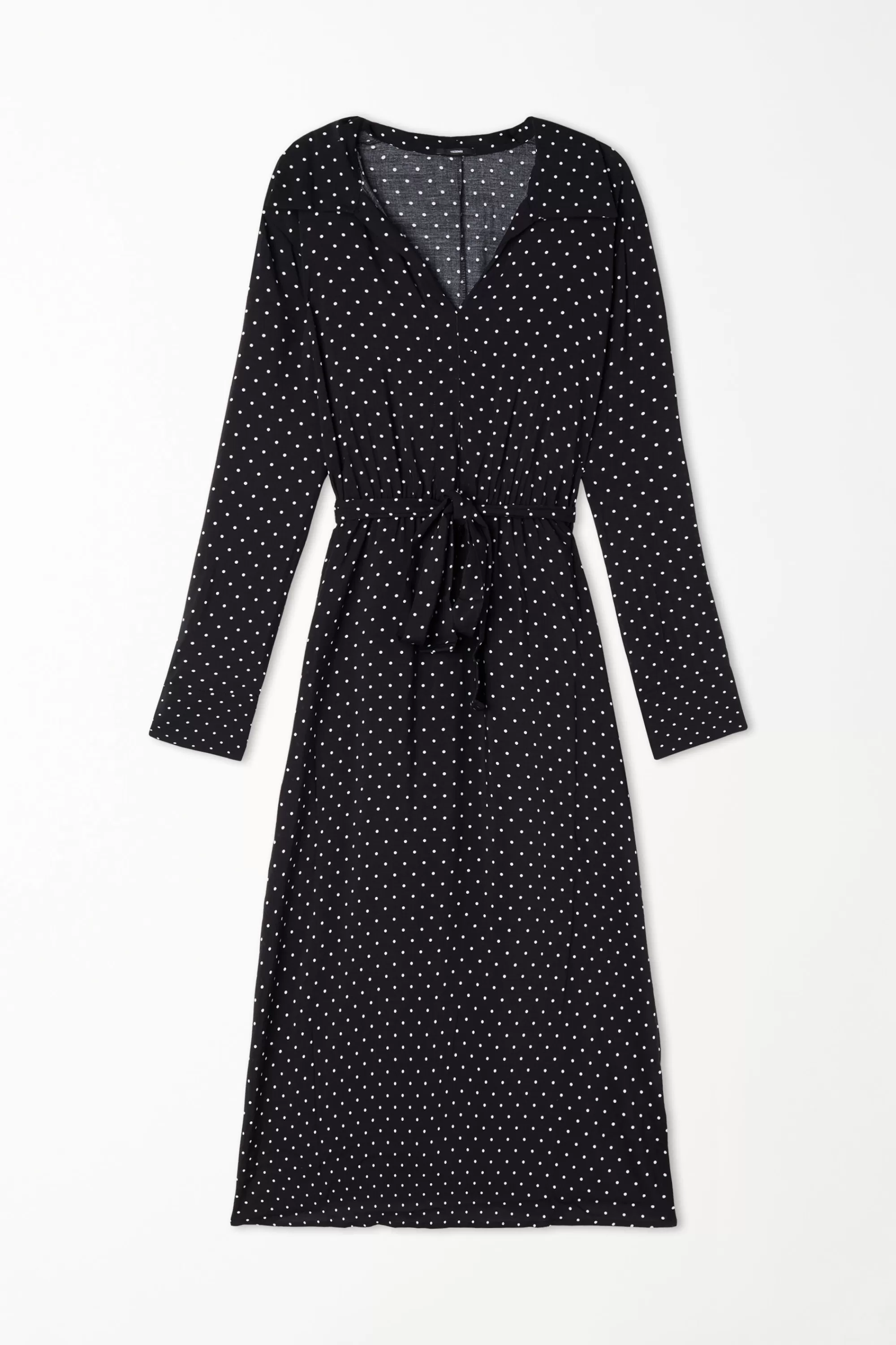 New Vestito Lungo In Tela Viscosa Con Fusciacca - Vestiti E Tute - Donna | Vestiti e Tute