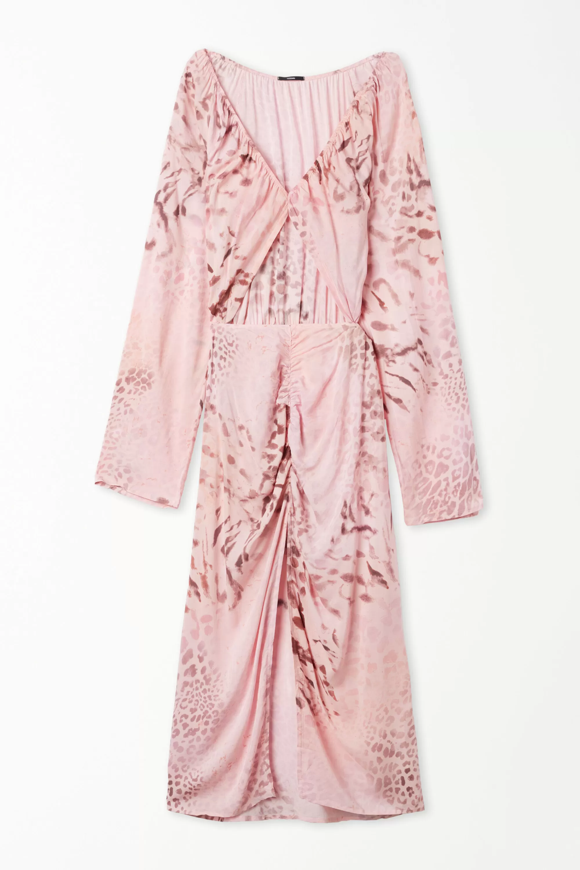Discount Vestito Midi Maniche Lunghe Tela Viscosa - Vestiti E Tute - Donna | Vestiti e Tute